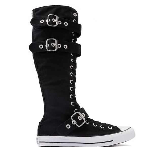 Converse Chuck Taylor All Star XX-Hi Straps & Buckles Sneaker - Black - Picture 1 of 12